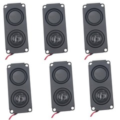 6 PCS Mini Full-Range Speakers 5W 8 Ohm Double Cavity for Advertising Machine 3.