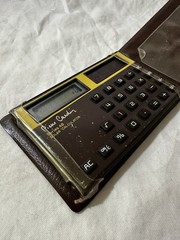 Vintage Pierre Cardin Series 48 Solar Calculator Casio Case Tested Working VTG
