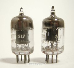 NOS Matched Pair CBS Hytron Vacuum Tubes / JHY 6AK5 / RM