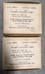 Western Electric 717A VT269 CV3594 Tubes NOS/NIB in Original Box — Matched Pair