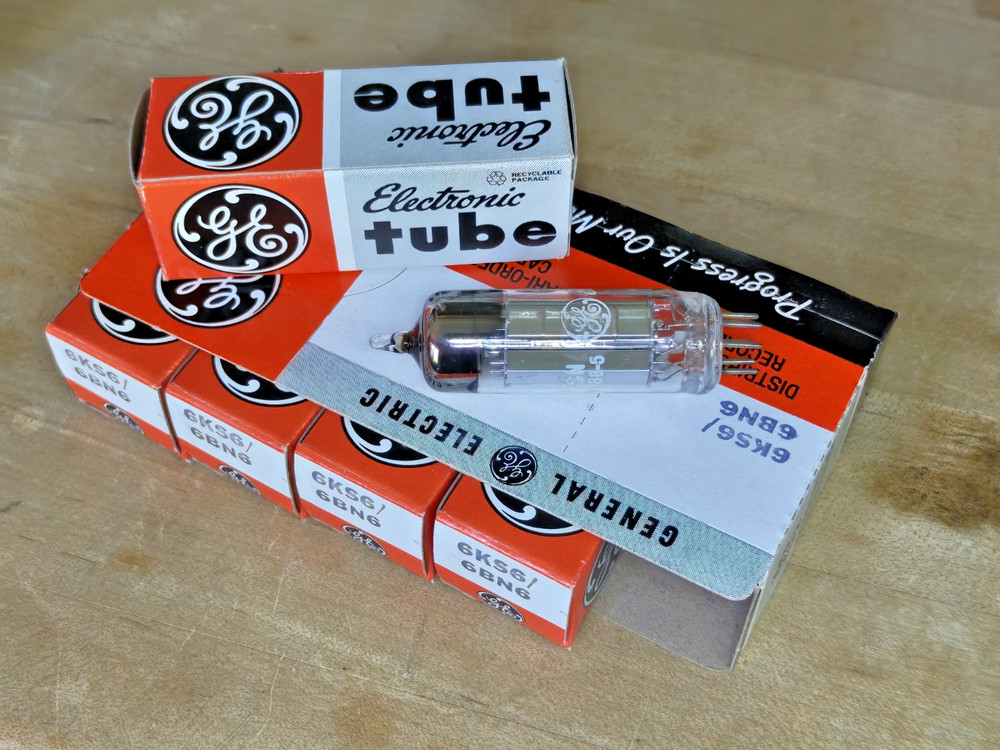 New Old Stock – General Electric 6KS6/6BN6 Electron Tubes (5 Pack) – Made in USA