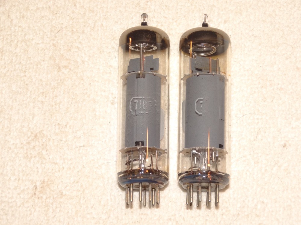 2 x Telefunken 7189 (6BQ5)*Triplett 3444 Lab* Tested Very Strong-Matched*#30