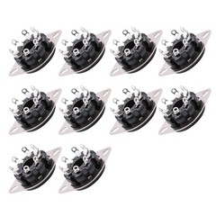 10 pcs S8WPF Octal Vacuum Tube Socket For KT88 6550 6SN7 EL34 Chassis Mount 3C
