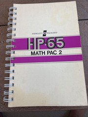 HP 65 Math Pac Manual 1974 Hewlett Packard