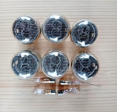 6 X IN-4 and 4 X INS-1 Neon Bulbs “dot” Soviet Nixies 4pcs. New. 100% Tested.