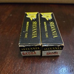 2 VTG Sylvania Tubes 6AU6A NOS Untested