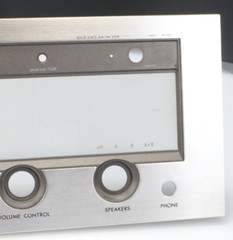 LUXMAN R-1050 Receiver Part – Front Face plate Part No Bezel Glass is Cracked
