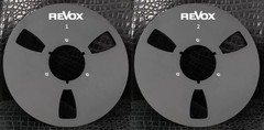 One Pair silvery 10.5” Aluminium tape reel for Revox Reel To Reel tape recorder