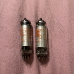 RAYTHEON OB2 JAN OB2WA PAIR 2 VACUUM TUBE GUITAR AMP RADIO PART