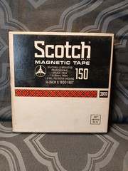 Vintage Scotch Magnetic Tape 150 1/4″ X 1800′ Used Pre Recorded Music