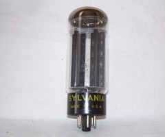 Sylvania 5U4GB tube,strong & balanced sections,5U4,full-wave rectifier,radio,amp