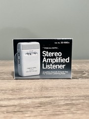 Realistic Stereo Amplified Listener 33-1093 Original Box & Neck Cord With Manual
