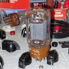 One(1x) Tung-Sol 1956 JAN CTL 6098/6AR6WA Vacuum Tube Re-Tested as NOS Factory