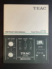 Vintage Original TEAC AN-60 Noise Reduction Unit Instruction Manual