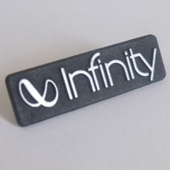 vintage INFINITY grille emblem for RS3000 RS2000 other speakers c.1988—excellent