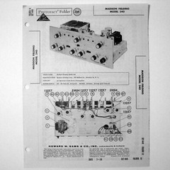 Madison Fielding Model 340 Stereo Preamplifier – SAMS Photofact ™ 1959 – New NOS