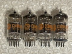 QUAD RCA 5814A Tubes / Command 1966 NOS IN BOX 12AU7 ECC82 BLACK PLATES!