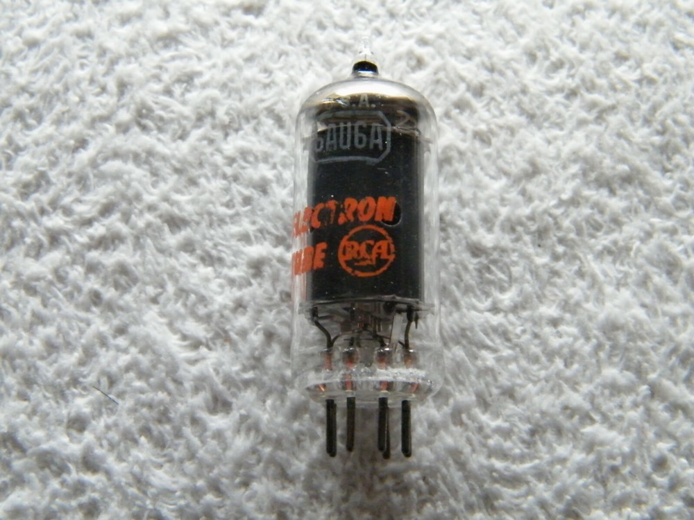 RCA 6AU6A Tube – 76/100 good proper emission – Vintage Vacuum Tube