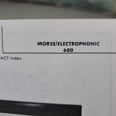 MORSE/ELECTROPHONIC 600 Manual 1977 Service Photofact Illustrated Paperback