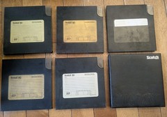 Lot 6 of Scotch 207 Hard Case Reel To Reel Tapes USED Vintage Recording Classic
