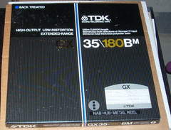 TDK GX 35-180BM BACK TREATED reel to reel tape 10.5″ metal – UNTESTED –