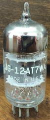 12AT7WA ECC81 E81CC TUBE – GE JG- 12AT7AWA 3 MICA – 1489 – TESTED!