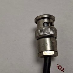 Bendix BNC 30220-1 Male/Mueller BU-60 Alligator/Insulator Clips Test 63″ Cable