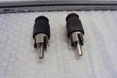 MCS Model 3245 RCA Phono Plugs Hum Eliminators. 1 Pair. Tested Parting Out 3245