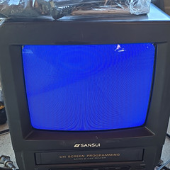 Sansui COM0950 CRT Tube TV/VCR Combo Television w/ Remote