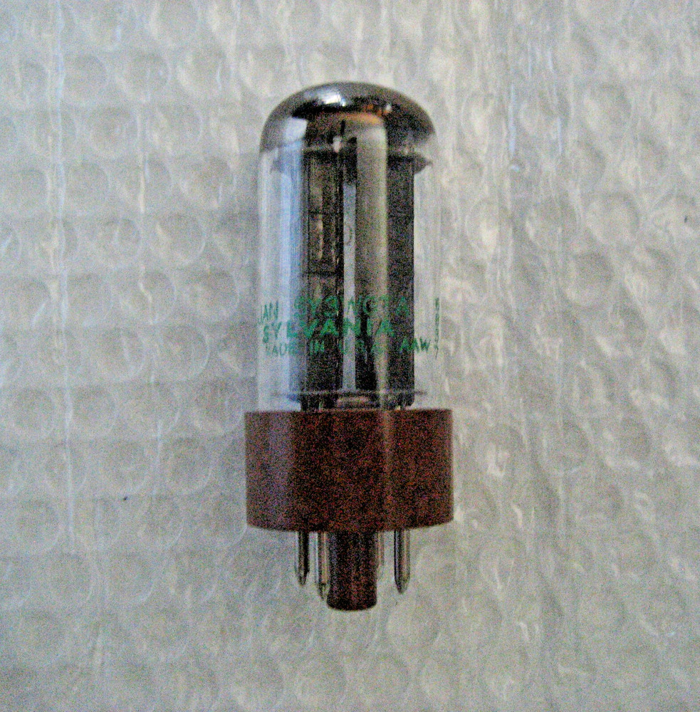 1 x NOS NIB JAN 5Y3 WGTA Sylvania Brown Base Black Plate Rectifier – TV-7 Tested