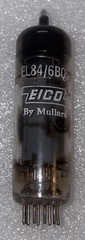 Mullard Eico 6BQ5 EL84 RX1 O-Getter Vacuum Tube TV7 Tested NOS