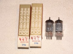 2 x 6267/EF86 CEI Tubes *NOS-NIB*Very Strong Matched Pair*#16