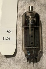 1ea RCA 31LQ6 Vacuum Tube, Made in USA. Tests Very Good. See Pics