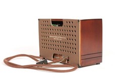 Vintage Emerson AX-217 “Little Miracle” Wood Radio In Ingraham Cabinet * Works