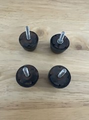 Sony TC-366 TC-230 TC-350 TC-377 Reel to Reel Replacement Back Feet W Screws OEM