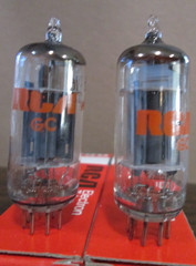 TWO NEW RCA 6AV6 HiFi Ham Radio Amp Vacuum Tubes Matching Codes IOB GC