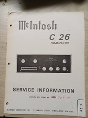 Mcintosh C26 User Manual Or Service Information