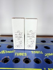 Pair CBS Hytron JAN-CHY 5Y3WGTA Brown Base Military Spec Tested Good Tube