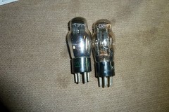 2 – 25Z5 Glass Amplifier Vacuum Tubes Item #314