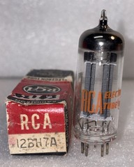 RCA 12BH7A Grey Plate O-Getter Vacuum Tube TV7 Tested New In Box
