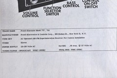 Freed-Eisemann 717 750 AM FM Radio Receiver Manual SAMS Photofact 269-6