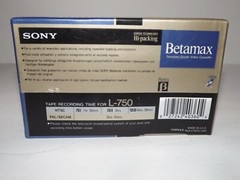 Lot of 2 Sony Betamax ES L-750 Beta Recording Cassette Tape ES Dynamicron &