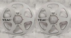 One Pair 10.5” silvery TEAC Tape reel High Quality Aluminum Take Up Reel