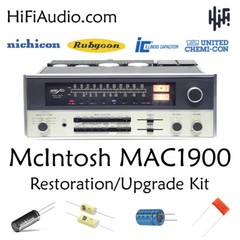 McIntosh MAC1900 receiver rebuild restoration Capacitor Kit fix repair