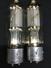 GREAT PAIR CETRON 805 VT 143 Amplifier Vintage VACUUM TUBES Tested ! V.8972
