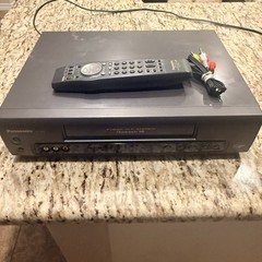 Panasonic PV-7451 Omnivision Blue Line VHS with Remote and RCA Cables- Tested