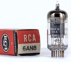 6AN8 TUBE RCA TESTED & BOXED VINTAGE COMMERCIAL SURPLUS
