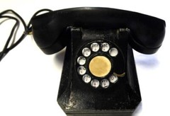 STROMBERG CARLSON DESK PHONE BLACK ROTARY ANTIQUE 1940 RESTO PROJECT
