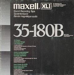 Maxell XL-1 Reel to Reel Recording Tape, LP, 10″ Reel, 3600 ft.