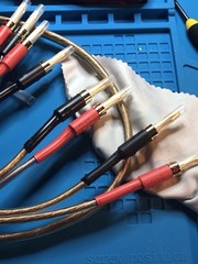 12 Gauge (OFC) Speaker Cable with Gold Plated Banana Plugs 10 Feet Pair New